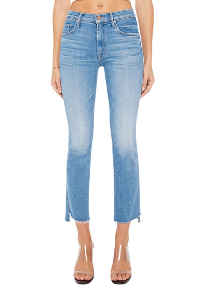 The Insider Crop Step Fray Jeans-Denim-Uniquities