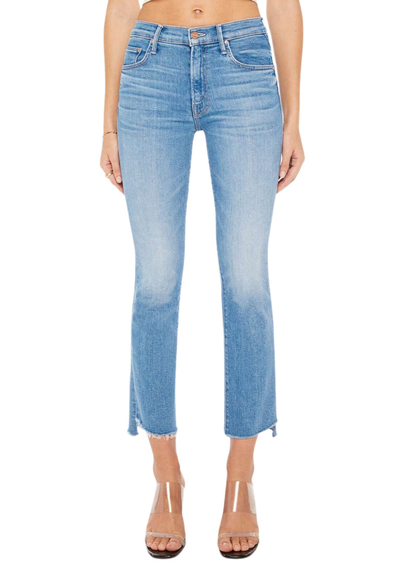 The Insider Crop Step Fray Jeans-Denim-Uniquities