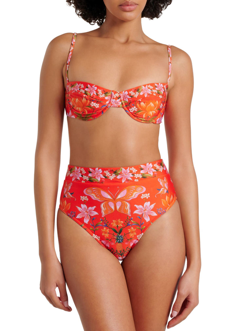 Nature Bloom Bikini Top-Swimwear-Uniquities