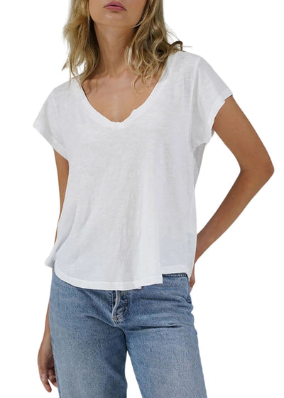 Kaden Cotton V Neck-Tee Shirts-Uniquities