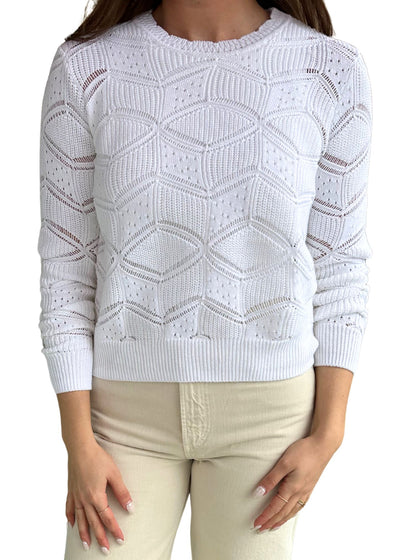 Fancy Shaker Stitch Crew-Sweaters-Uniquities