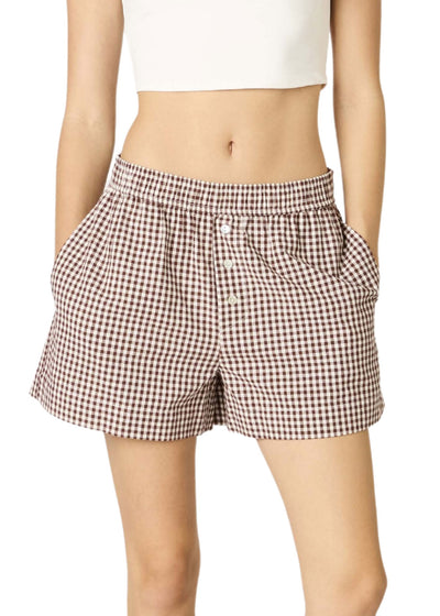 Gingham Boxer Short-Bottoms-Uniquities