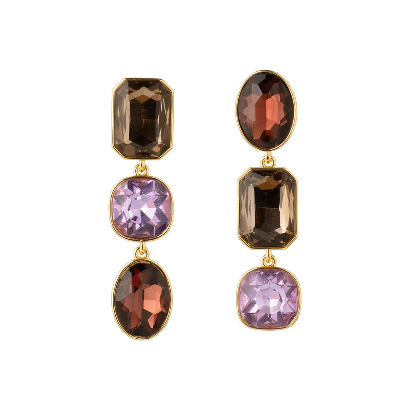 Greenwich Triple Drop Earrings-Jewelry-Uniquities