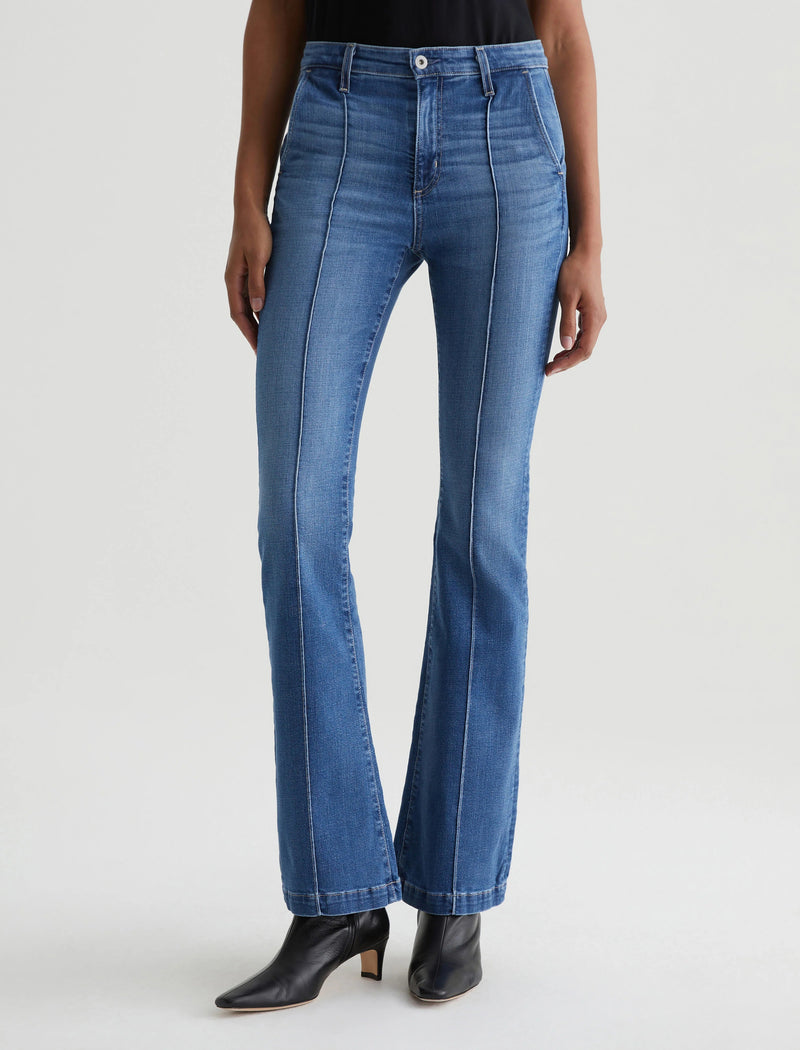 Tailored Farrah Bootcut Jeans-Denim-Uniquities