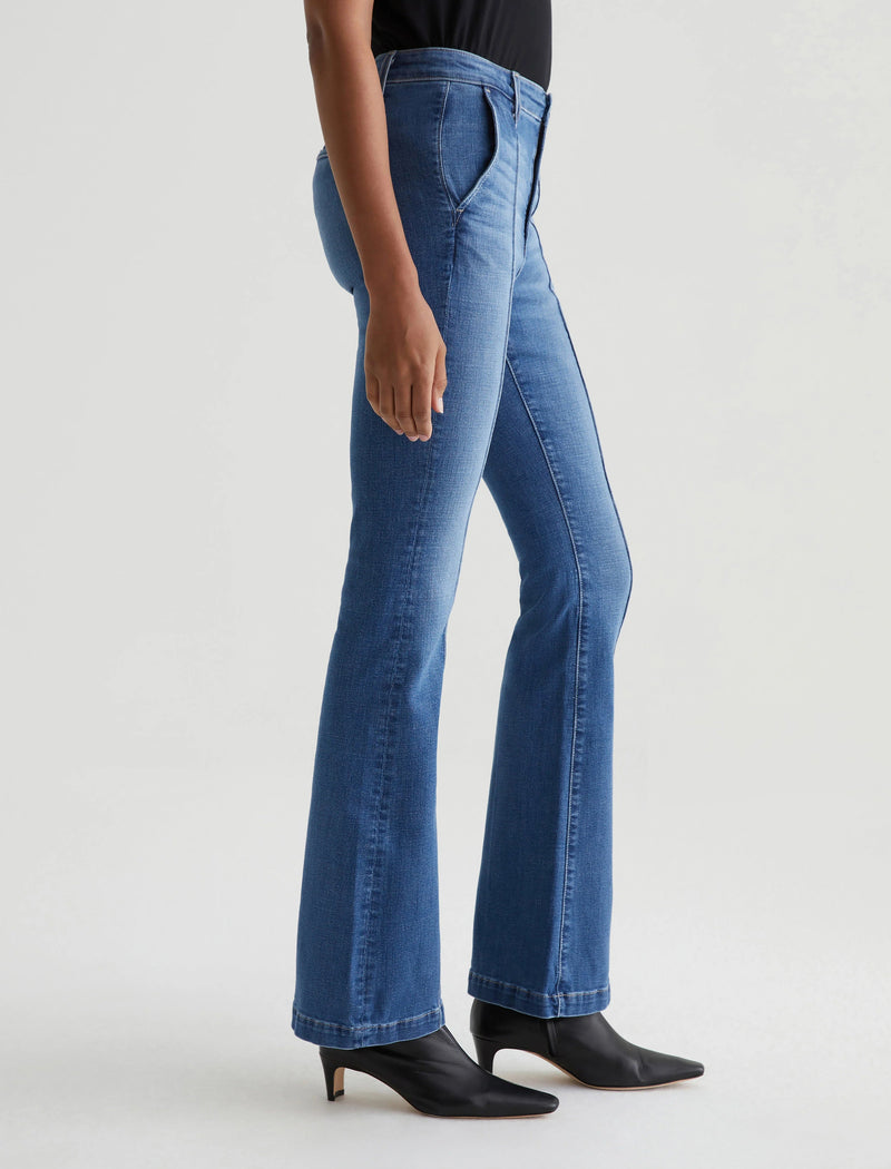 Tailored Farrah Bootcut Jeans-Denim-Uniquities