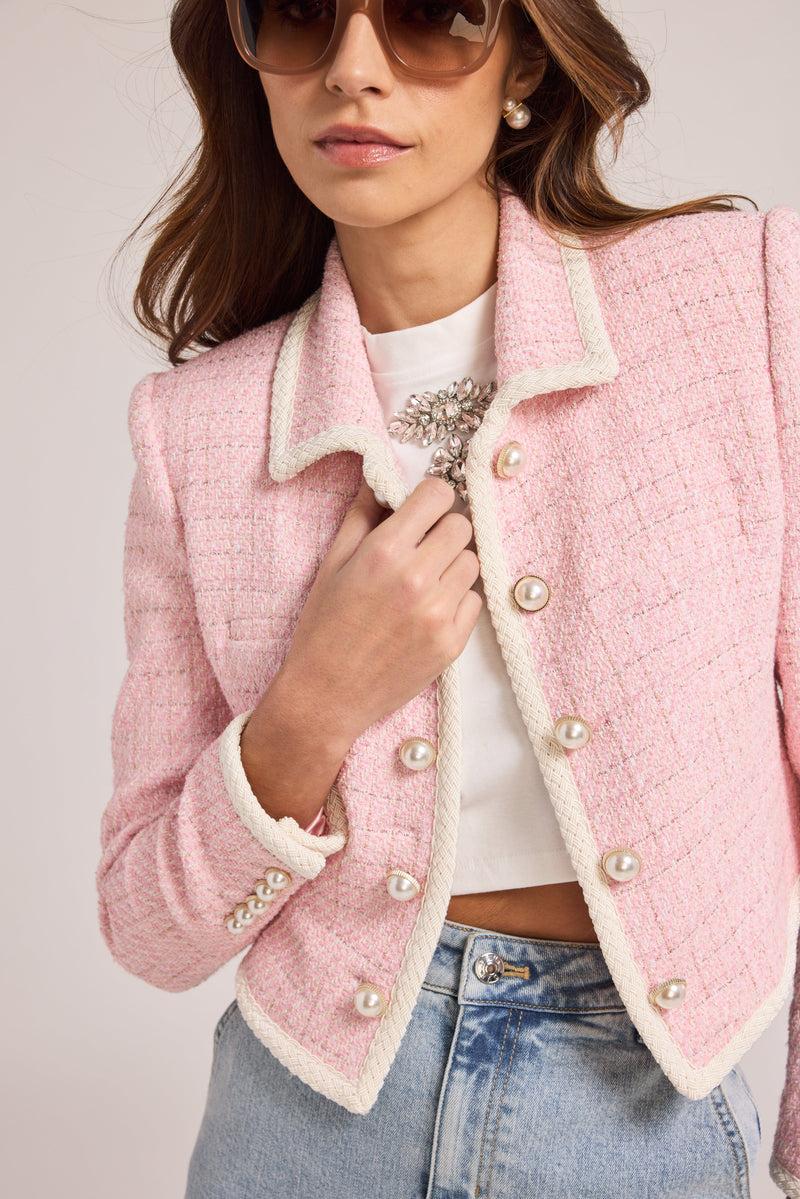 Lenore Tweed Blazer-Jackets-Uniquities