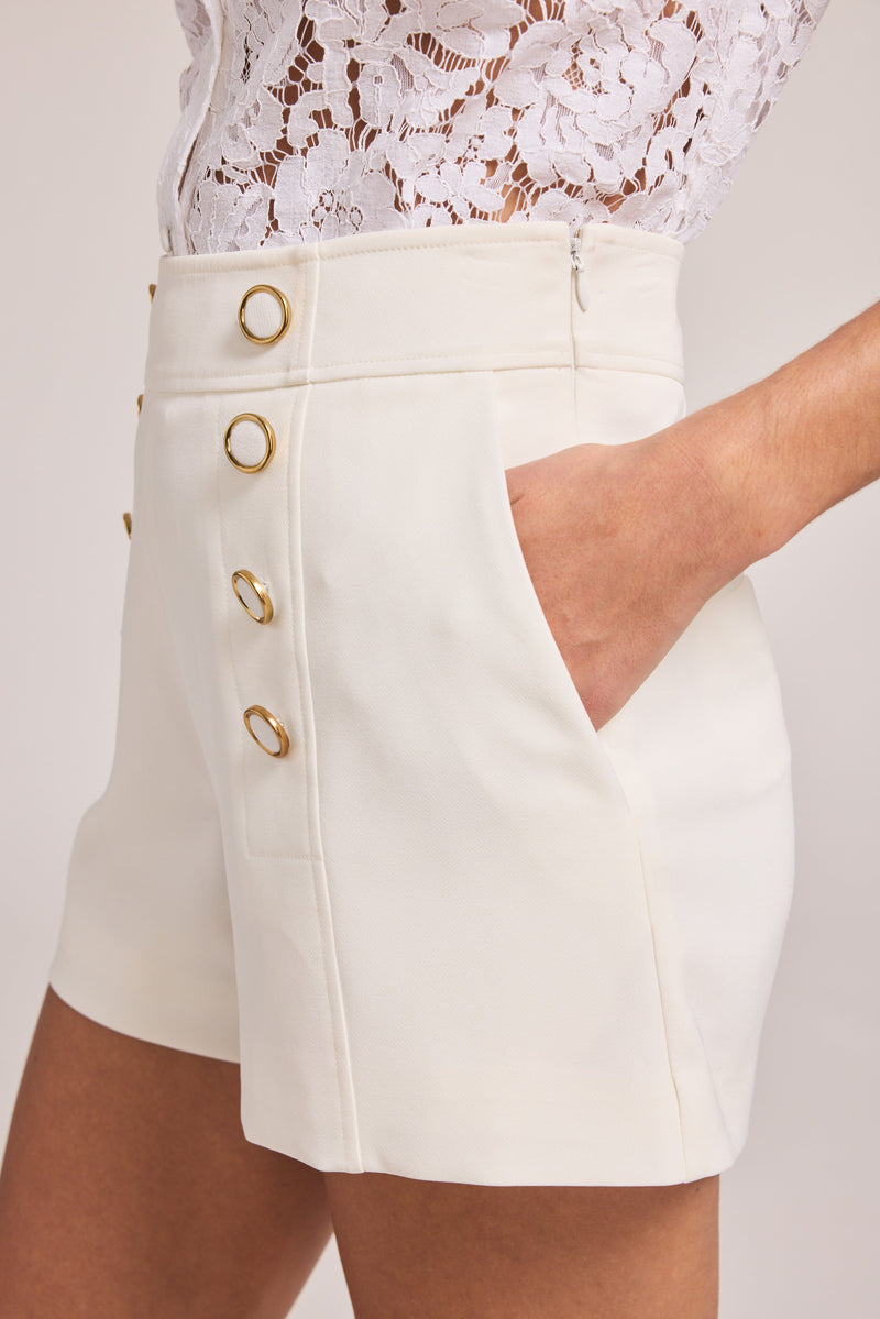 Emmaline Crepe Shorts-Bottoms-Uniquities