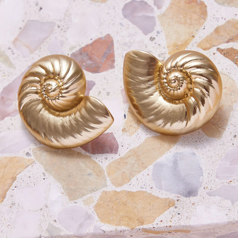 Ostuni Shell Studs-Jewelry-Uniquities