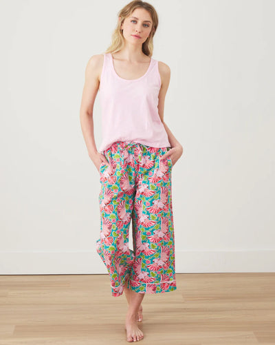 Playful Parrot Cropped Pant-Lounge-Uniquities