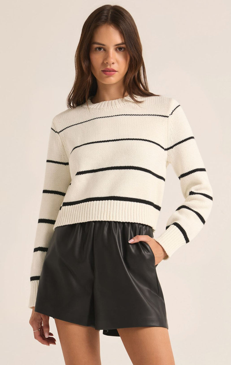 Milan Stripe Sweater-Sweaters-Uniquities