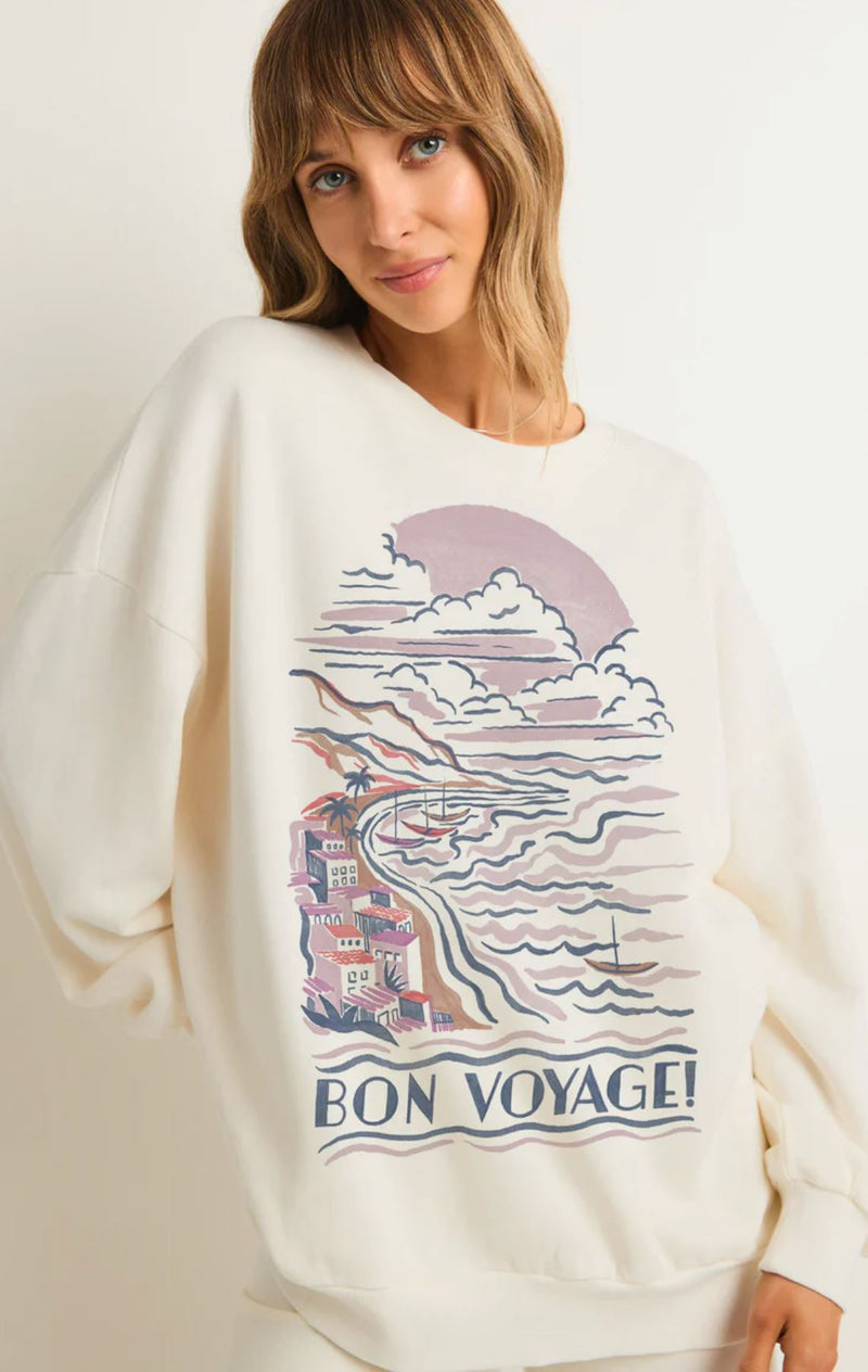 Bon Voyage Sunday Sweatshirt-Lounge-Uniquities