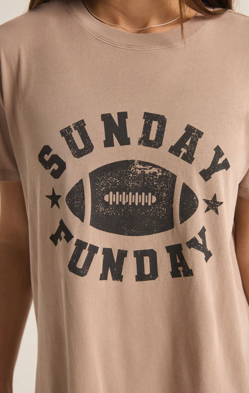 Sunday Funday Boyfriend Tee-Tee Shirts-Uniquities