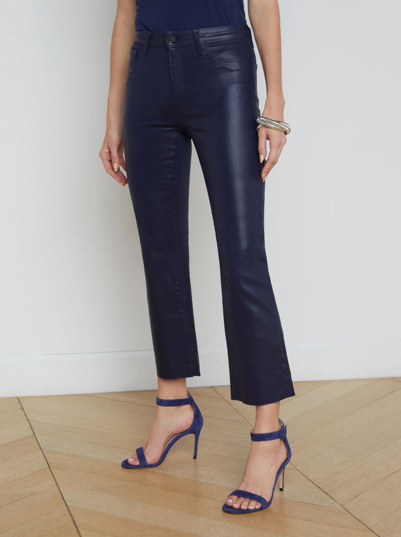 Kendra Coated Jeans-Denim-Uniquities