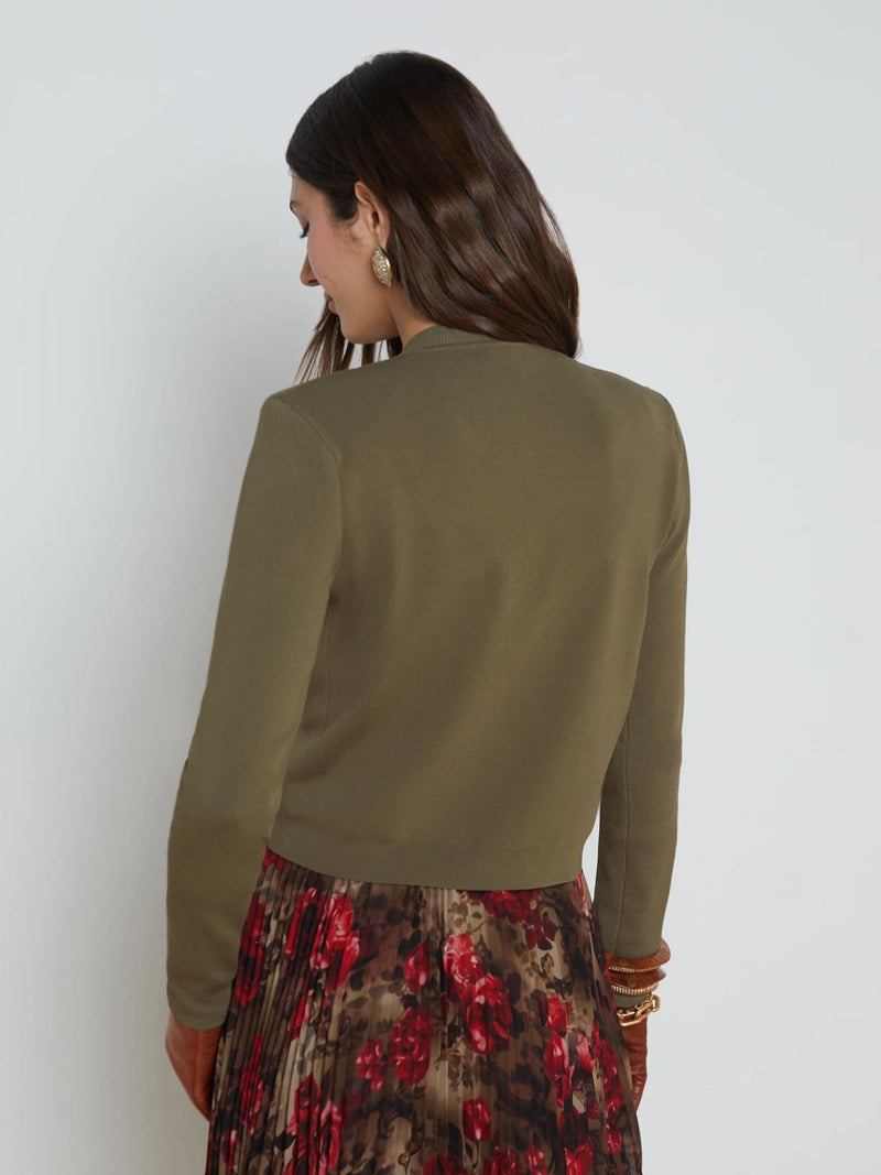 Toulouse Crop Crew Neck Cardi-Sweaters-Uniquities