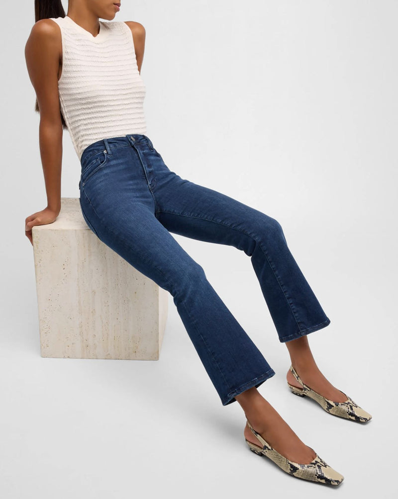 Le Crop Mini Boot Jeans in Dante-Denim-Uniquities