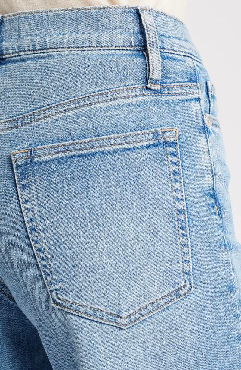 Le Palazzo Crop Raw Fray Jeans-Denim-Uniquities