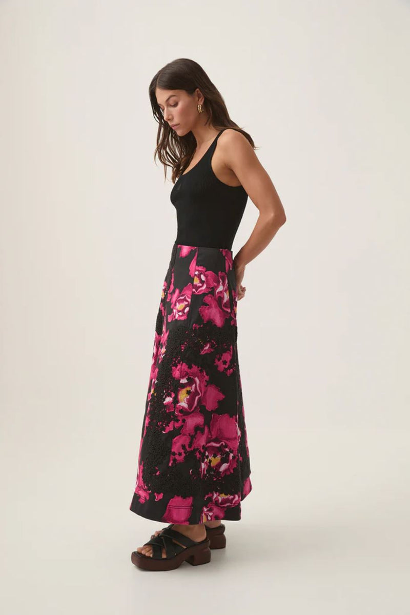 Florence Midi Skirt-Bottoms-Uniquities