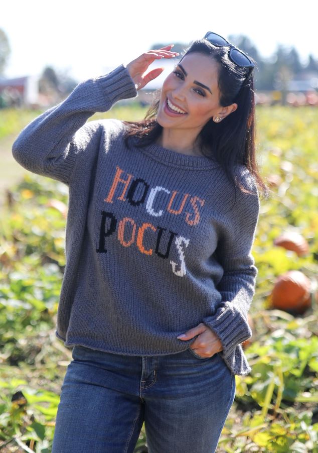 Hocus Pocus Crop Sweater-Sweaters-Uniquities