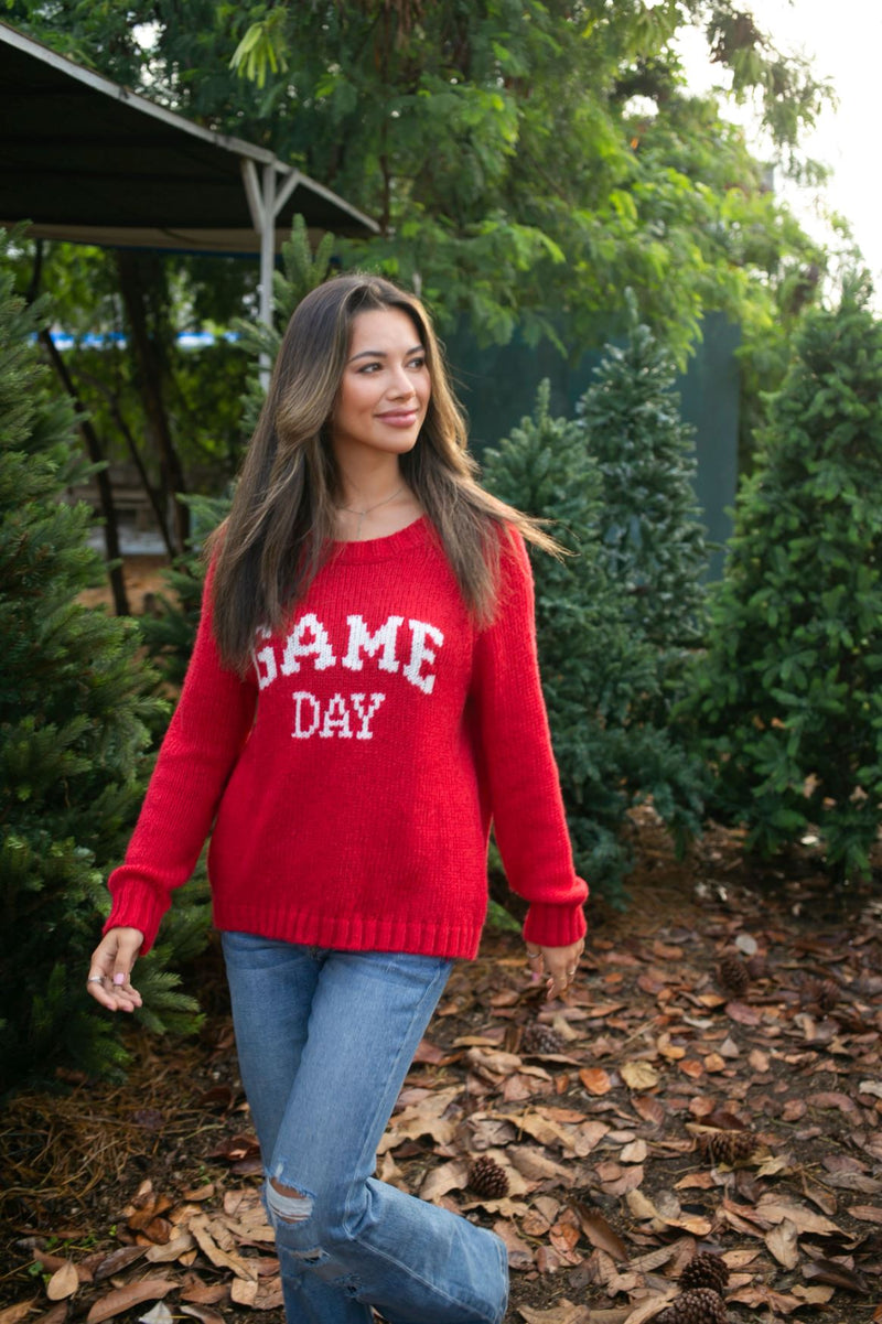 Game Day Raglan Crew Chunky-Sweaters-Uniquities