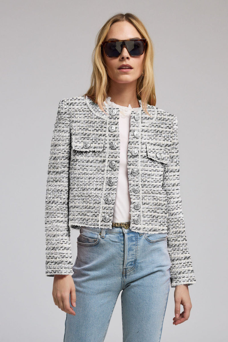 Karson Tweed Blazer-Jackets-Uniquities