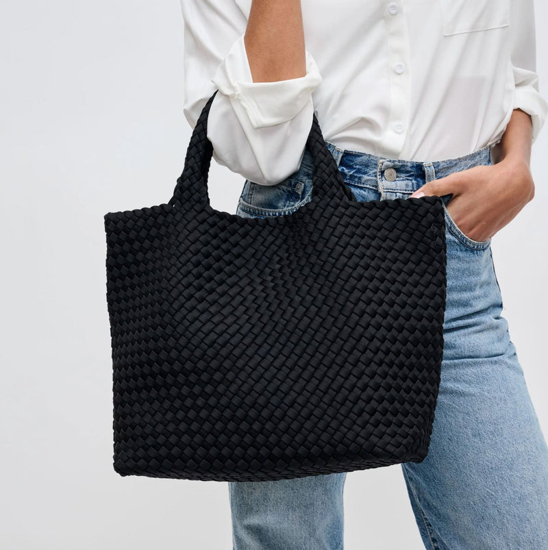 Medium Woven Tote-Accessories-Uniquities