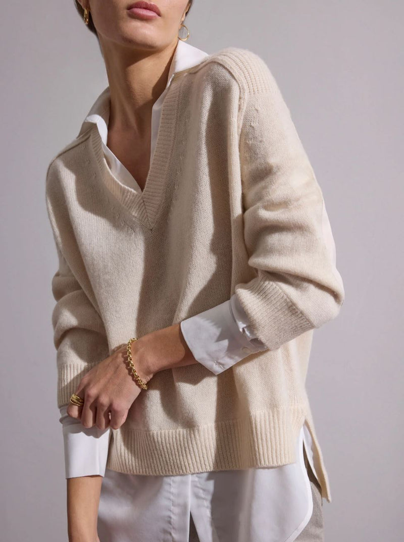 V-Neck Layered Looker-Sweaters-Uniquities