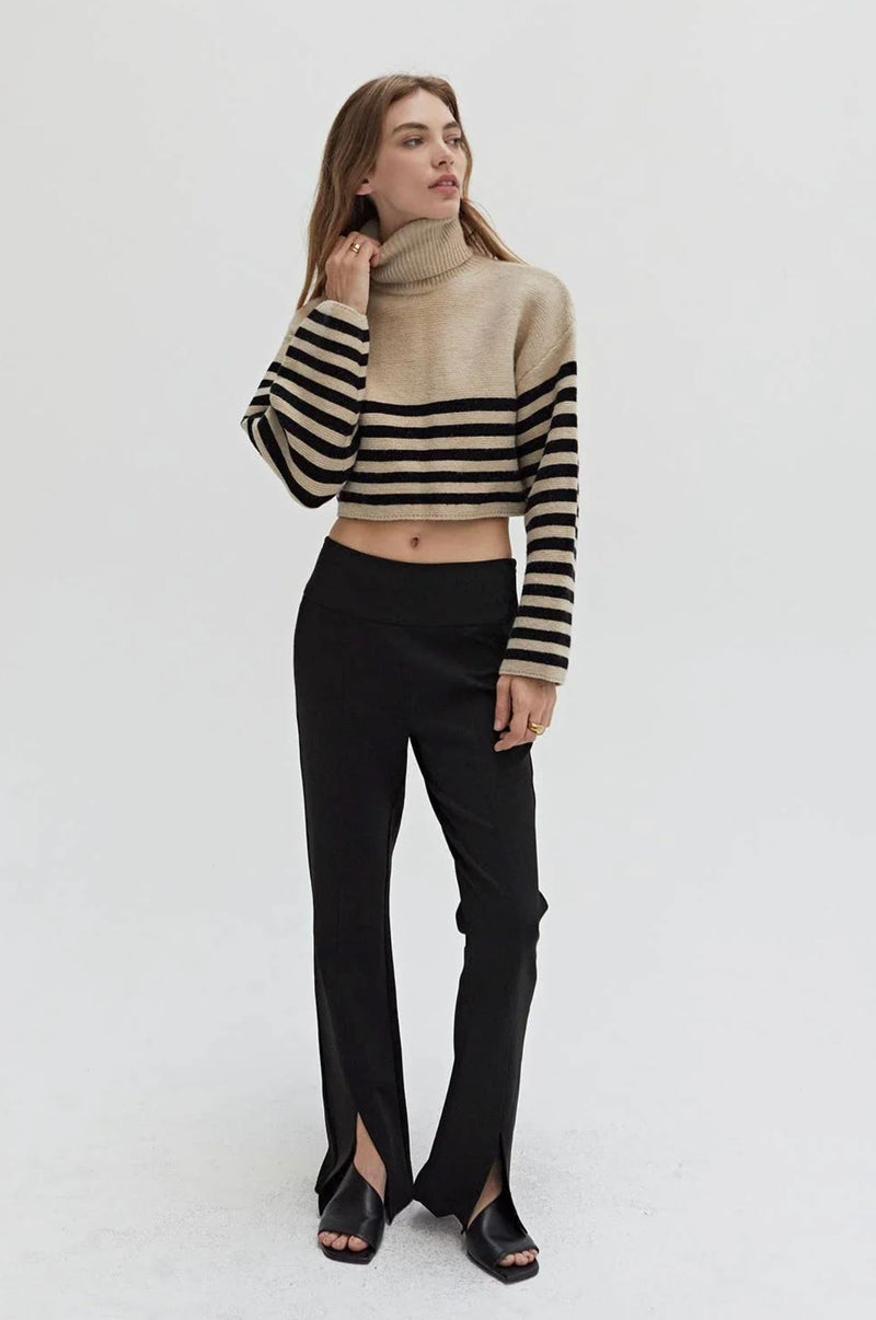 Chloe Cropped Sweater-Sweaters-Uniquities