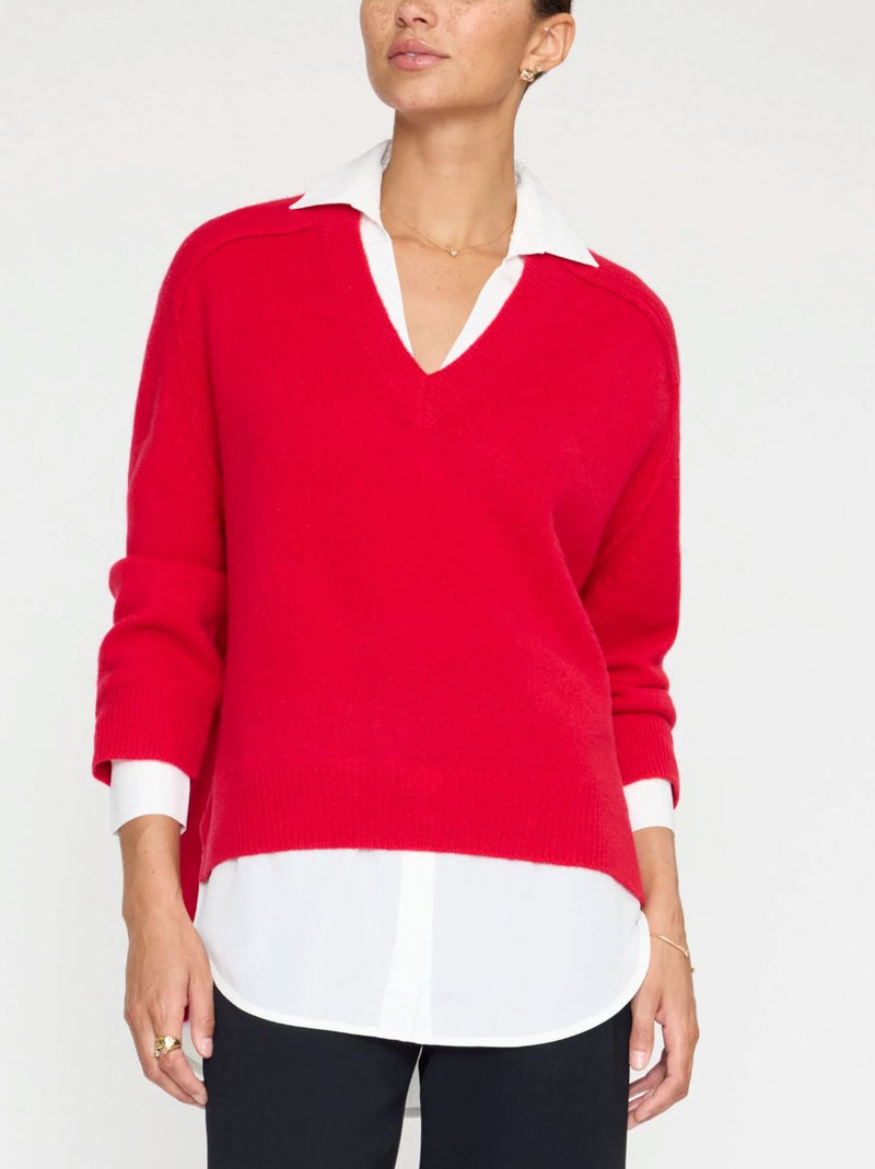 V-Neck Layered Looker-Sweaters-Uniquities