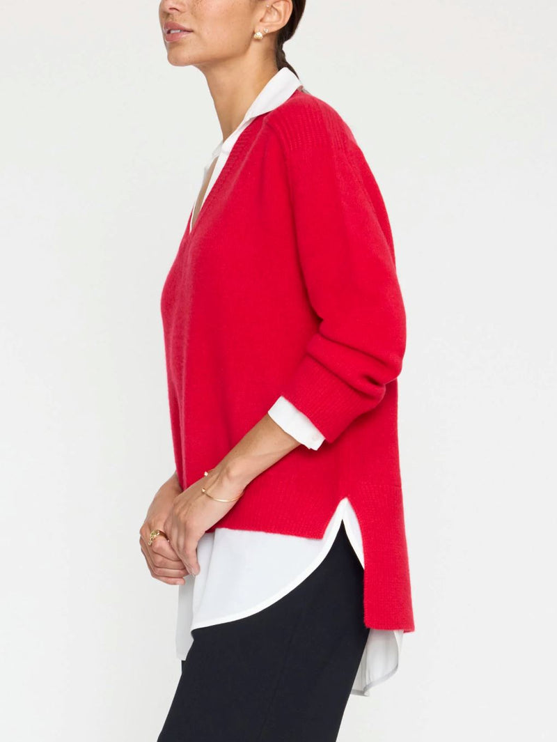 V-Neck Layered Looker-Sweaters-Uniquities