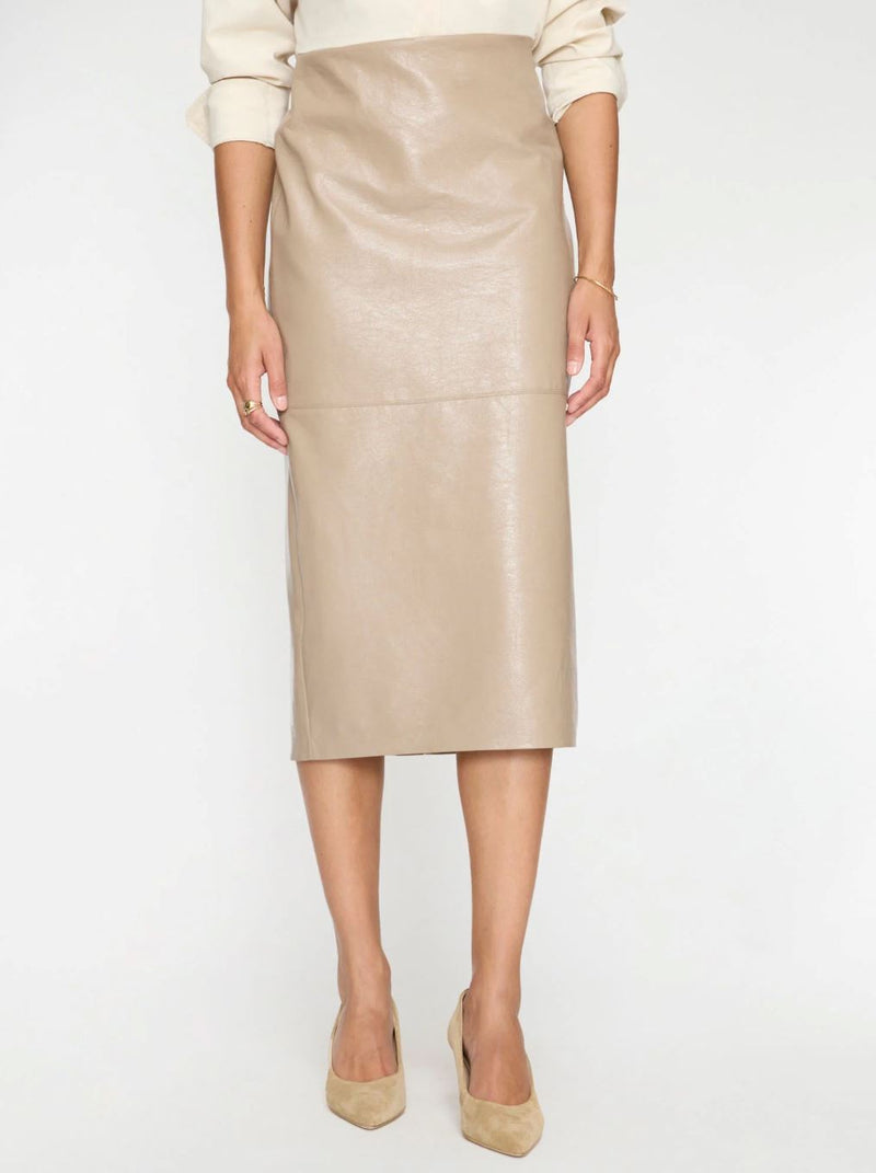 Irene Vegan Leather Skirt-Bottoms-Uniquities