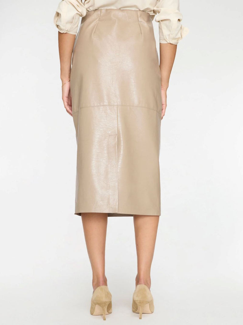 Irene Vegan Leather Skirt-Bottoms-Uniquities