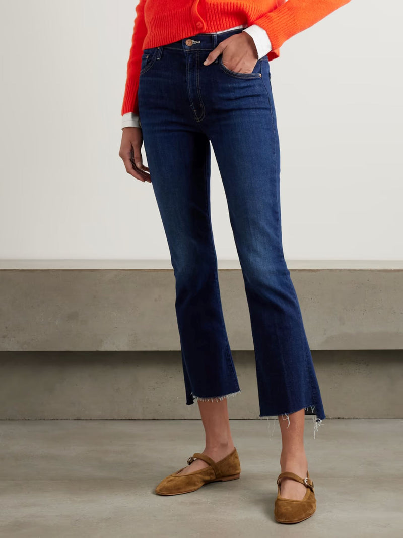 The Insider Crop Step Fray Jeans in Off Limits-Denim-Uniquities