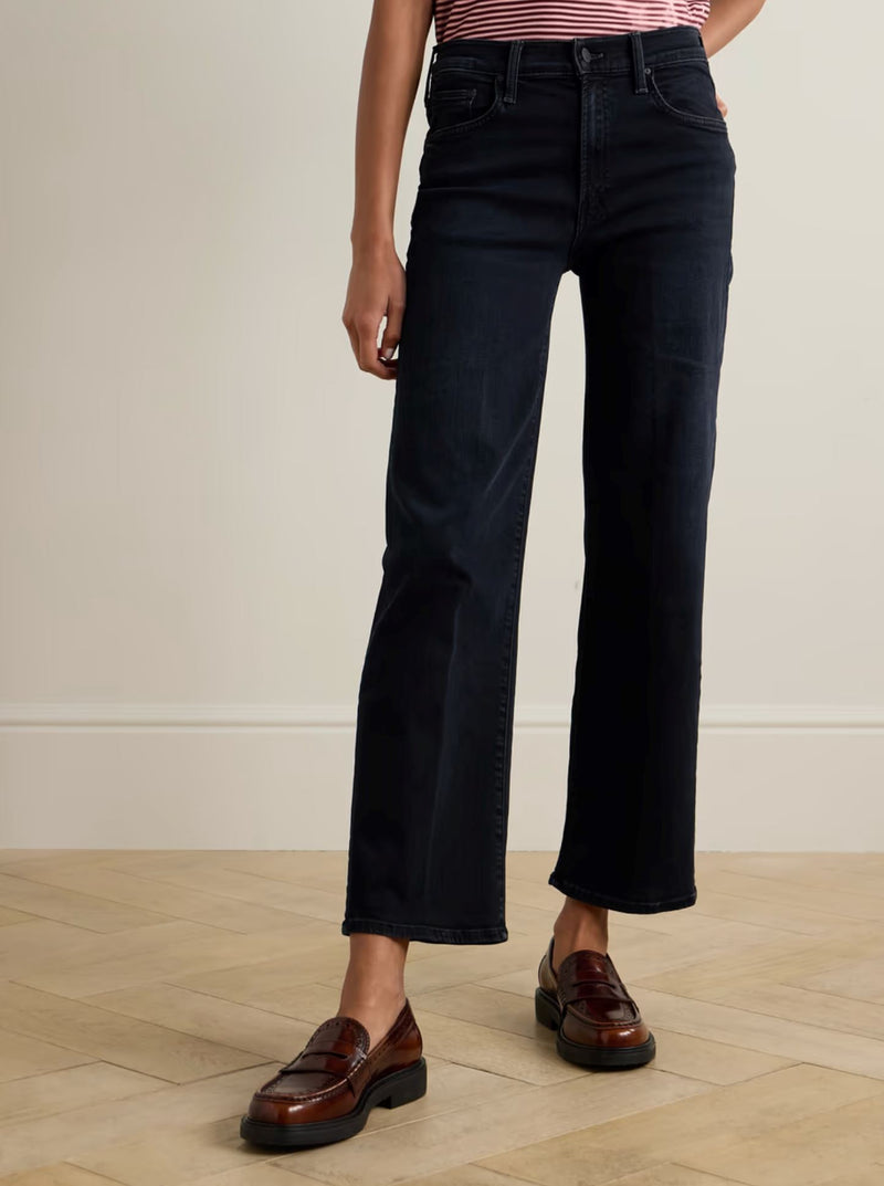 The Mid Rise Rambler Zip Ankle Jeans in Night in Venice-Denim-Uniquities