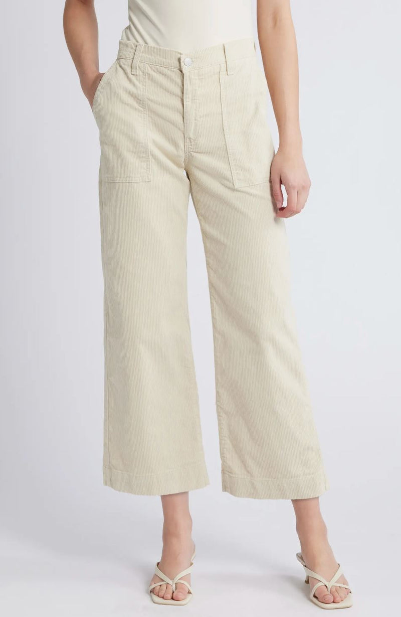 Saige Wide Leg Crop Corduroy Jeans-Denim-Uniquities