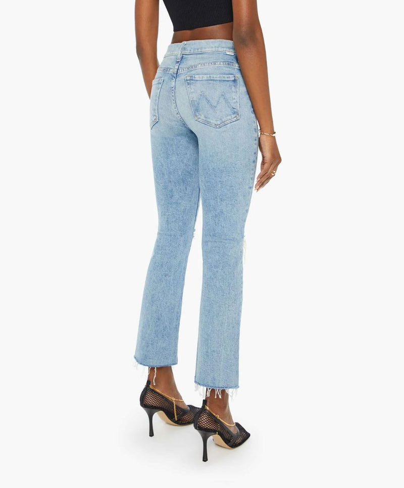 The Insider Flood Fray Jeans in Peak A Boo-Denim-Uniquities