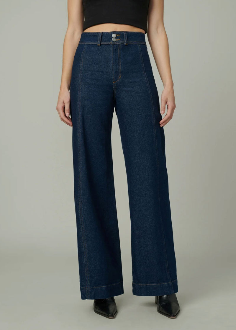 Seamed Denim Trouser-Denim-Uniquities