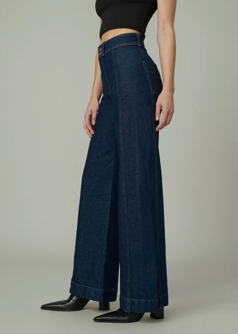 Seamed Denim Trouser-Denim-Uniquities