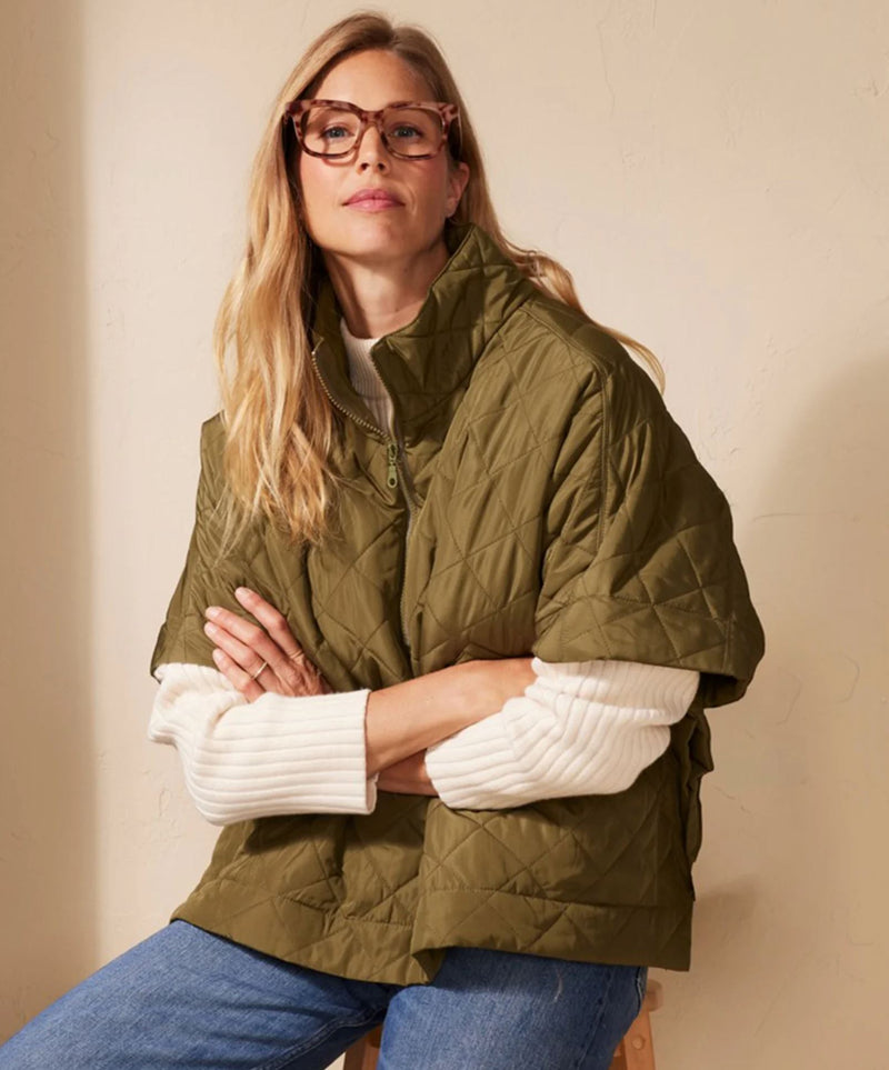 Quilted Poncho-Jackets-Uniquities