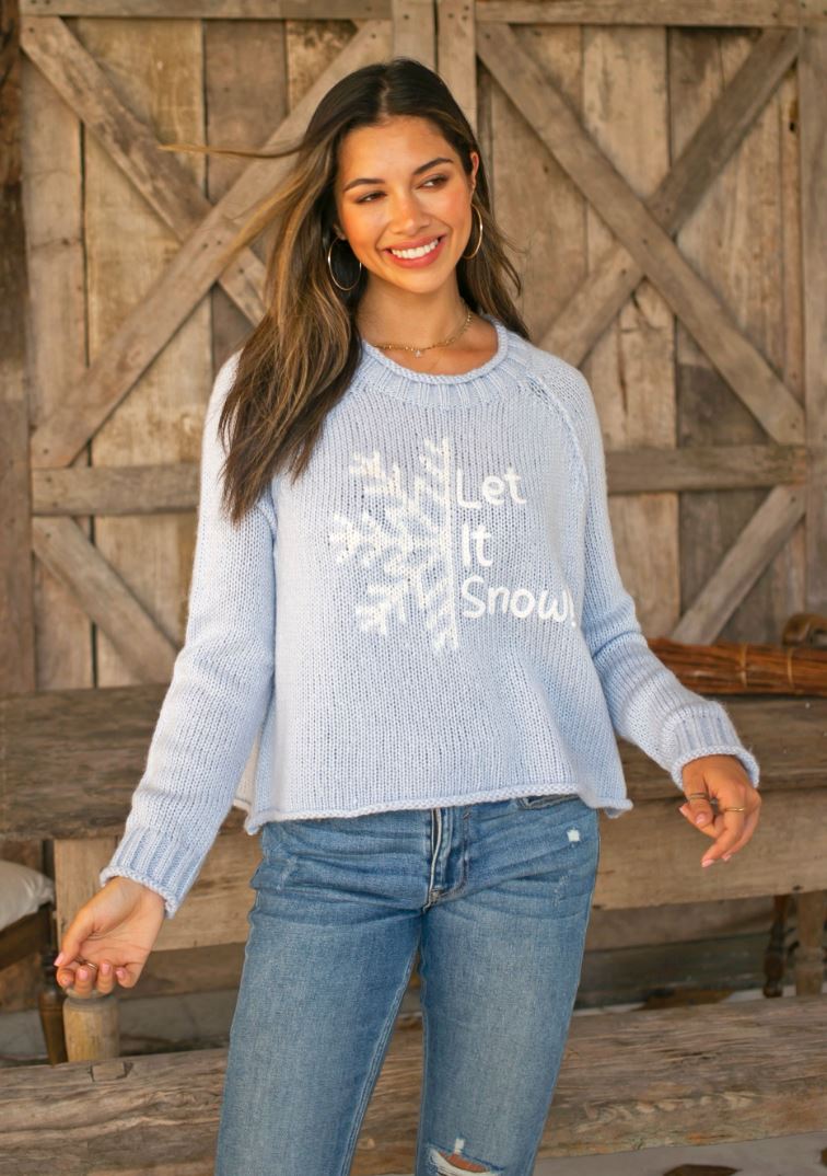 Let It Snow Sweater-Sweaters-Uniquities