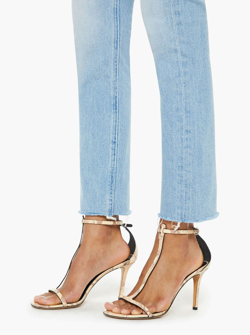 The Pixie Dazzler Ankle Fray Jeans-Denim-Uniquities