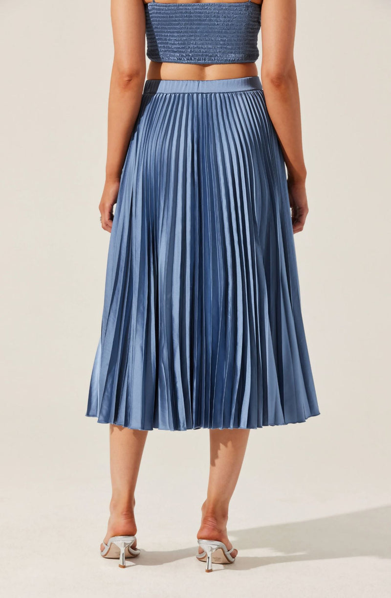 Pleated Midi Skirt-Bottoms-Uniquities