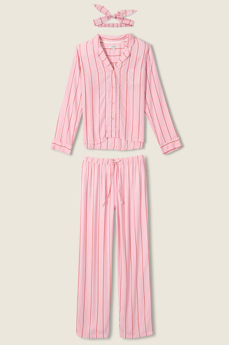 Stripe Hype PJ Set-Lounge-Uniquities