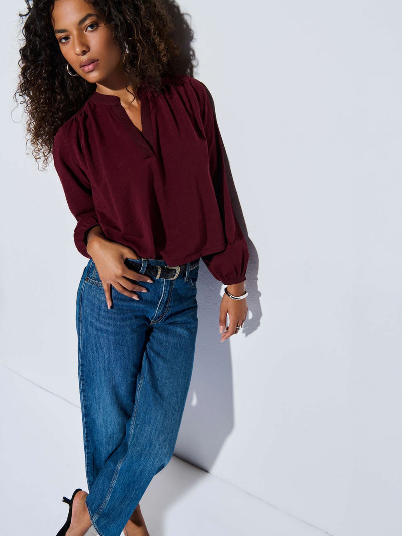 Maya V-Neck Top-Tops/Blouses-Uniquities