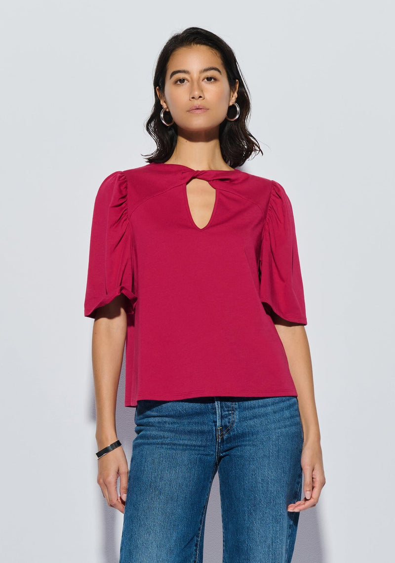 Vivienne Twist Front Top-Tops/Blouses-Uniquities