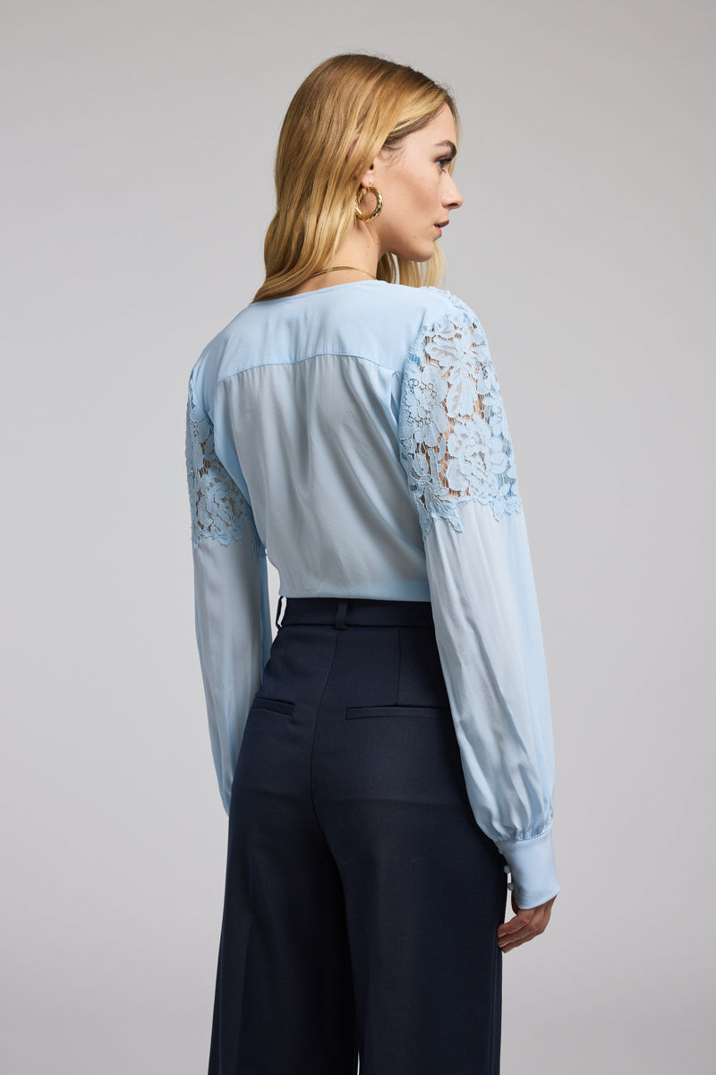 Harlea Lace Combo Blouse-Tops/Blouses-Uniquities