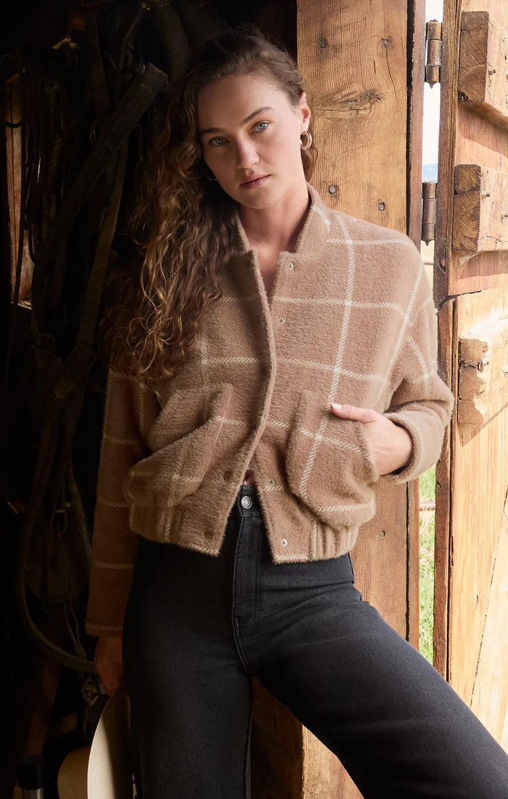 Lex Plaid Bomber Jacket-Jackets-Uniquities