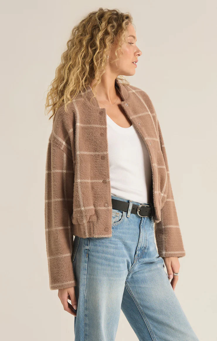 Lex Plaid Bomber Jacket-Jackets-Uniquities