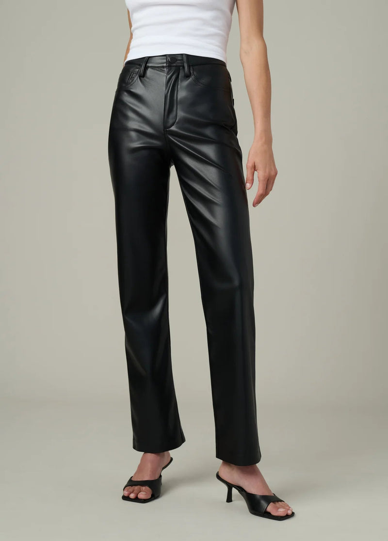 Margot Vegan Leather Jeans-Denim-Uniquities