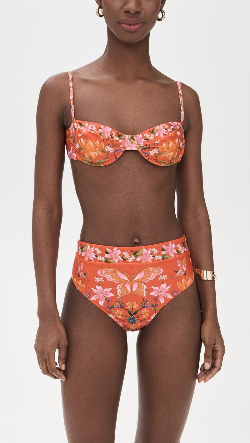 Nature Bloom Bikini Top-Swimwear-Uniquities