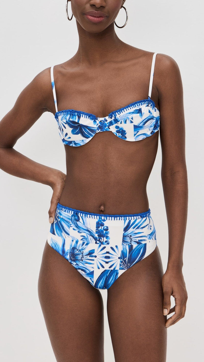 Garden Tiles Bikini Bottom-Swimwear-Uniquities